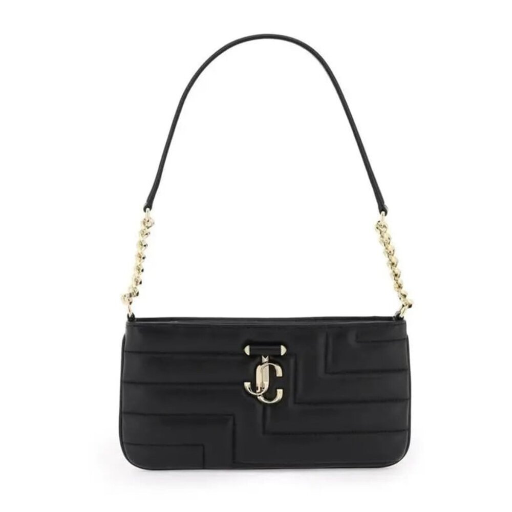 Jimmy Choo Avenue Slim Shoulder Bag - Black - New With Defects